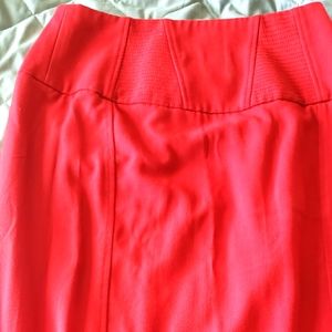 Red pencil skirt